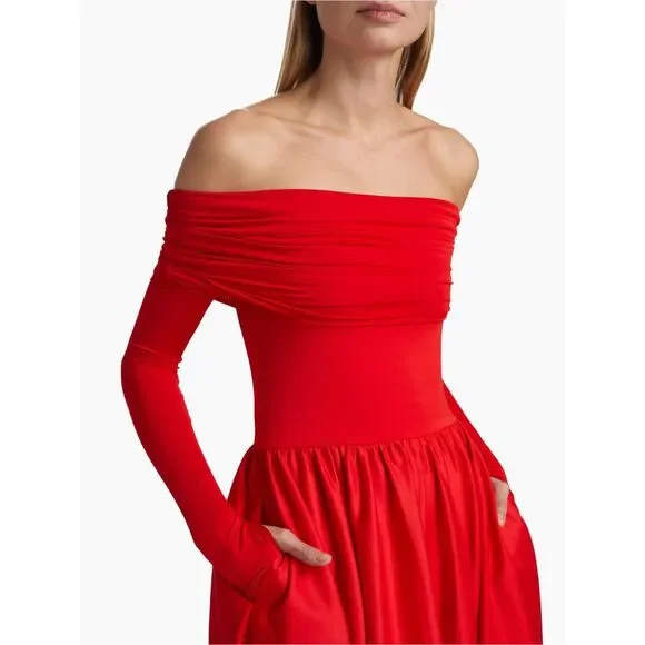 Alice + Olivia Chara Off-The-Shoulder Flared Midi-Dress Size US2 $550 is available for purchase on au PAY Market - Imported Goods Online Store Co.Ltd. | au PAY Market - Online Shopping Site Alice + Olivia Chara Off-The-Shoulder Flared Midi-Dress Size US2 $550 is available for purchase on au PAY Market - Imported Goods Online Store Co.Ltd. | au PAY Market - Online Shopping Site